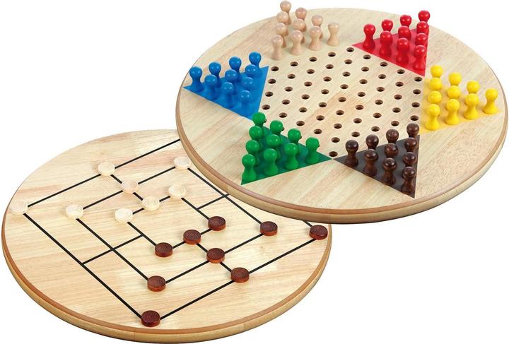 Produktbild Philos Halma-Mühle Kombination Maxi (Deutsch, Englisch, Französisch, 2 - 6 Spieler)