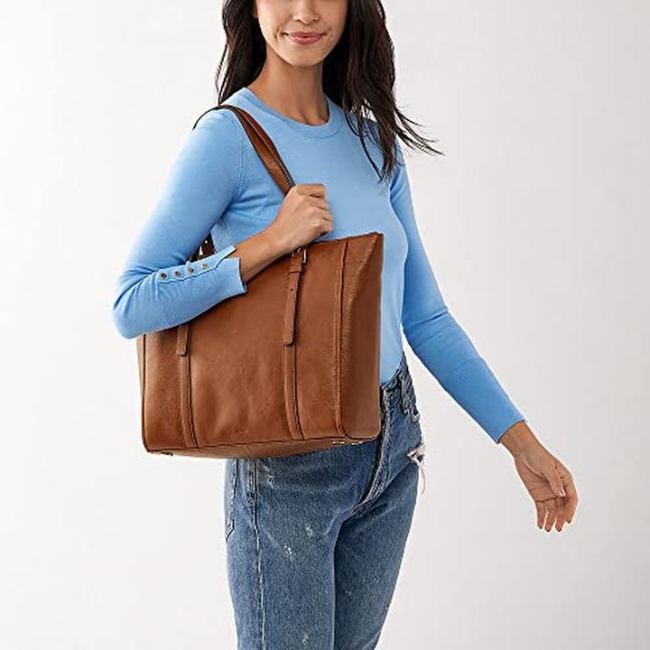 Actual product image Fossil Carlie shopper bag leather 34 cm (9 l)