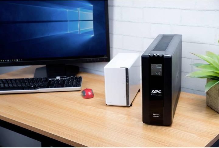 Actual product image APC Back-UPS Pro (650 VA, 390 W, Line-interactive UPS)