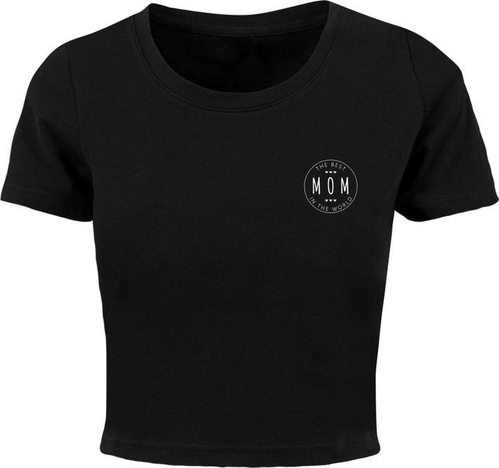 Merchcode Ladies Mothers Day - The best mom Cropped Tee - 118729 (XL)