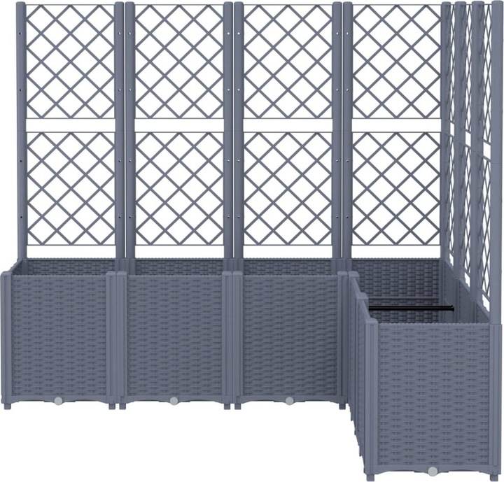 Actual product image VidaXL Planter with trellis PP