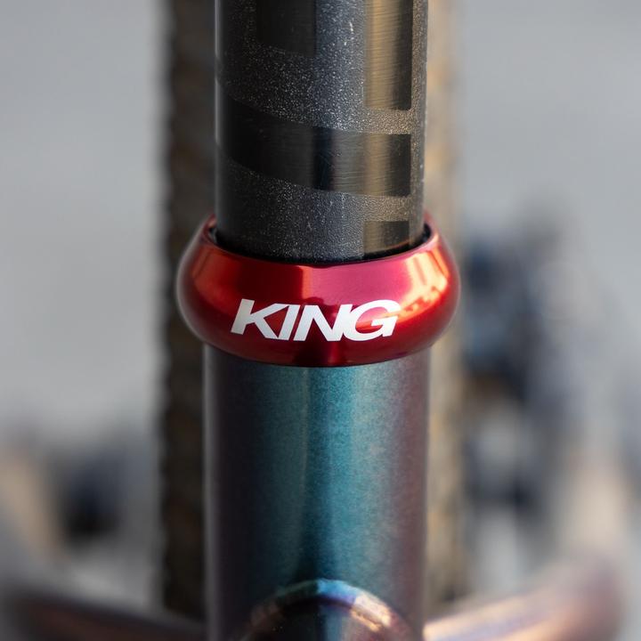 Actual product image Chris King Seatpost Collar, 30.0mm, red