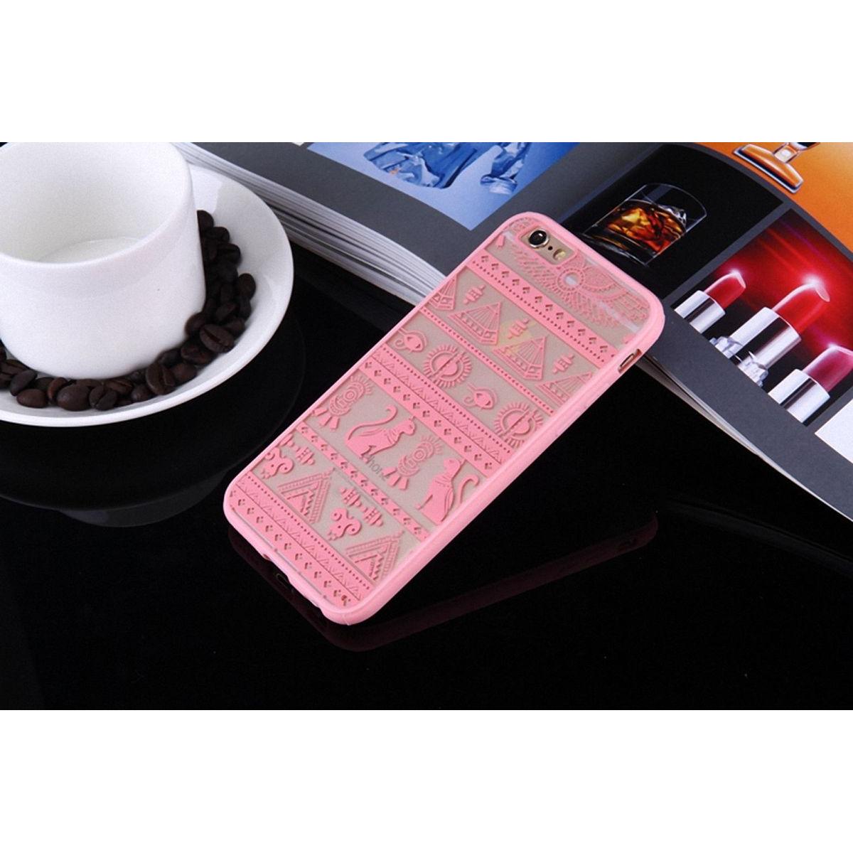 Thumbnail - König Design Apple iPhone SE 2022 Handyhülle Mandala Case Cover Schutzhülle Motiv Bumper Rosa (Apple iPhone SE (3rd Gen)...