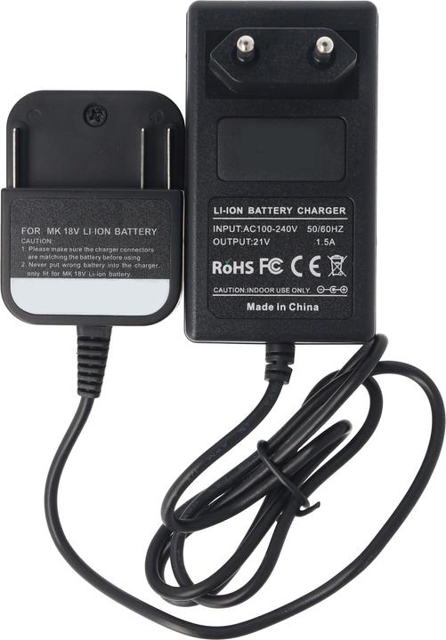 Actual product image AccuCell Charger suitable for Makita Li-ion battery BL1815, BL1830, BL1835, BL1840, BL1850