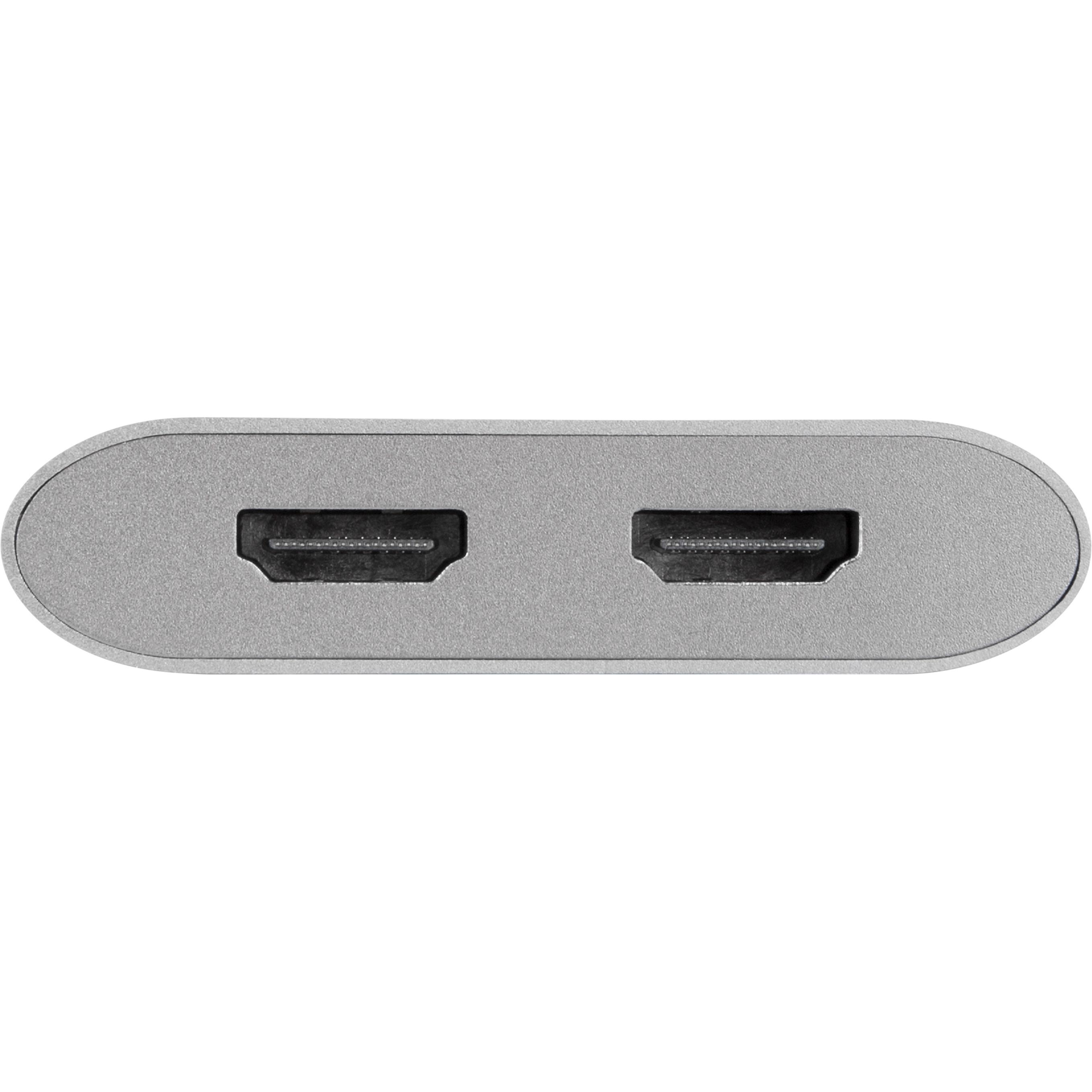 Thumbnail - Targus USB Typ-C zu (USB Typ-C, HDMI, 5.30 cm), Data + Video Adapter, Grau