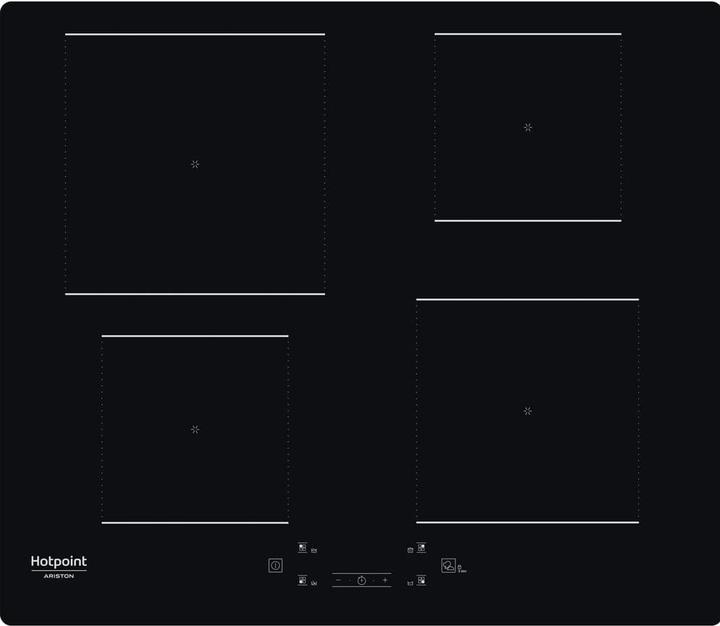 Actual product image Hotpoint HQ 2260S NE Black Built-in 59 cm Induction hob 4 Cooker(s) (59 cm, Induction hob)