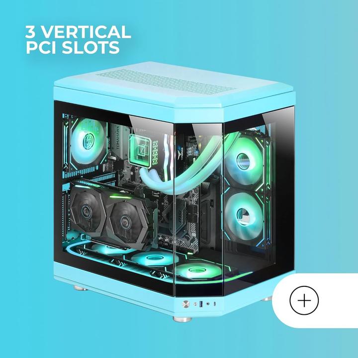 Produktbild Mars Gaming Boitier Moyen Tour ATX MC-3T RGB avec panneaux vitrés (Noir) (ATX, mATX, Mini-ITX)