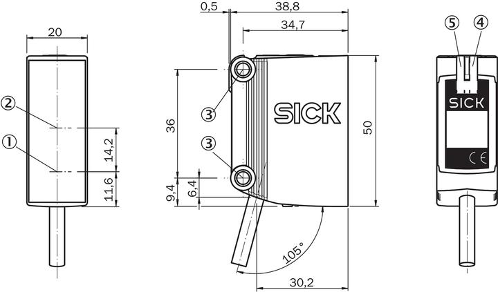 Produktbild Sick Klein-Lichtschranke (12 m)