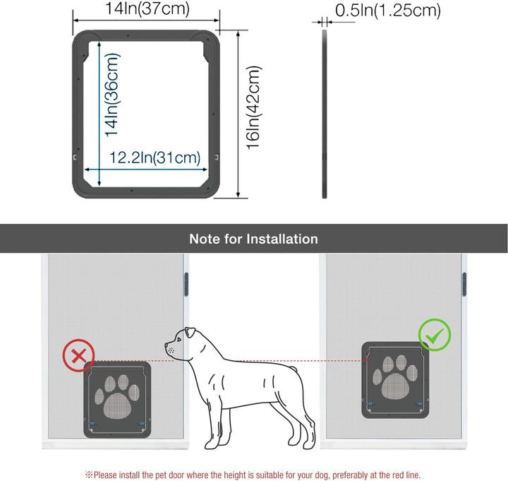 Actual product image Namsan Pet flap (Magnetic cat flap)