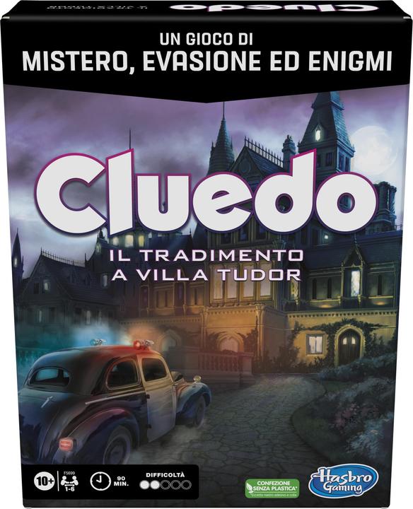 Image du produit Hasbro Gaming Cluedo Verrat in der Villa, un jeu d'énigme et de mystère, jeu de société familial coopératif à (Italien)