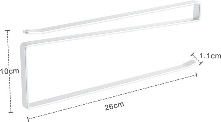 Actual product image Intirilife 2x paper roll holder in white
