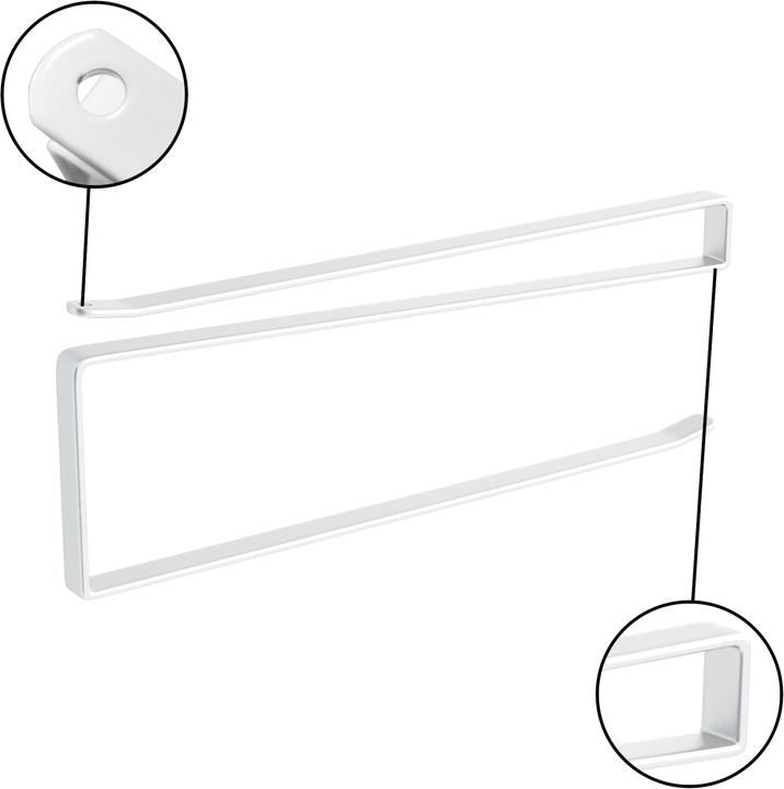 Actual product image Intirilife 2x paper roll holder in white