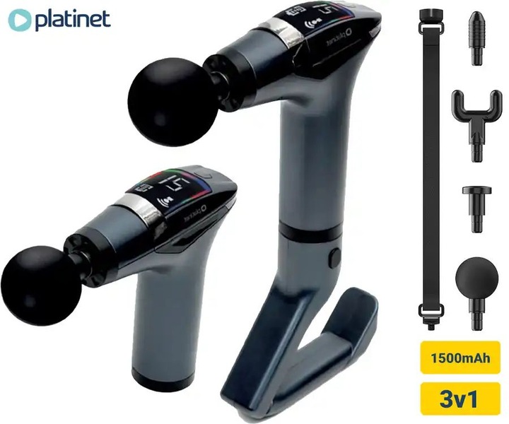 Produktbild Platinet Massage Gun Pro 1500mAh Silber