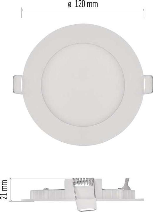 Produktbild Emos LED-Einbauleuchte NEXXO, rund, weiss, 7W, neutralweiss (480 lm)