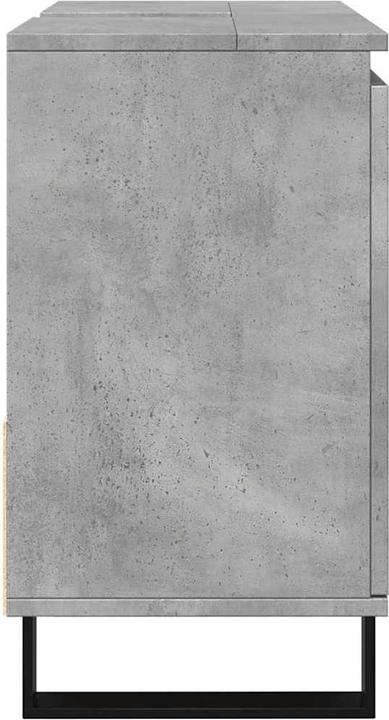 Produktbild VidaXL Waschbeckenunterschrank Unterschrank Badschrank Betongrau Holzwerkstoff (65 x 33 x 60 cm)