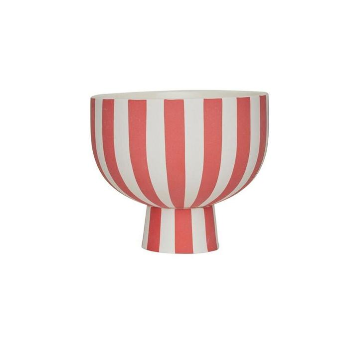 Image du produit OYOY Living Bol décoratif Toppu Bowl rouge/blanc (15 x 13 cm)