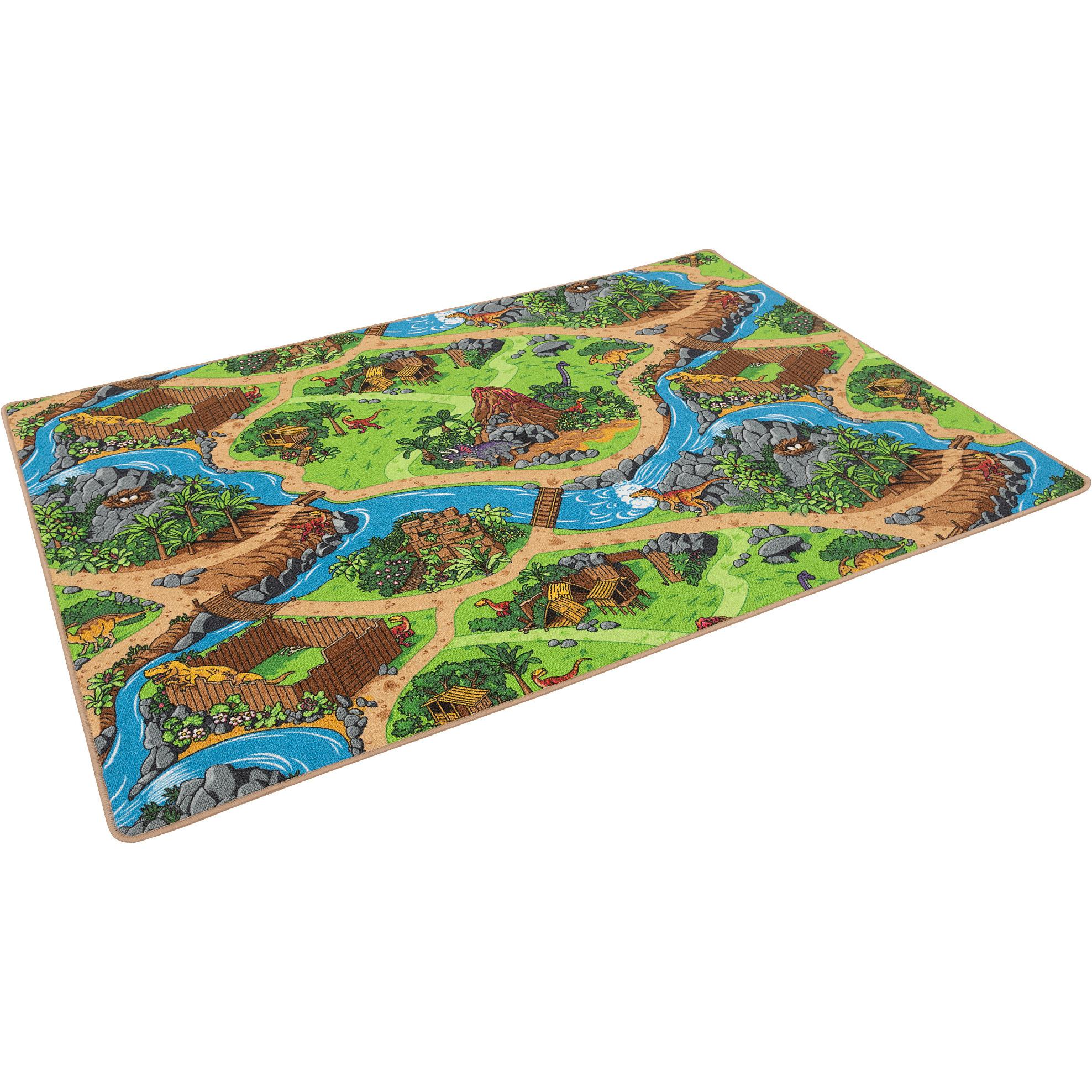 Pergamon, Spielteppich + Spielmatte, Kinder Spiel Strassen Teppich Dino Welt (80 x 320 cm)