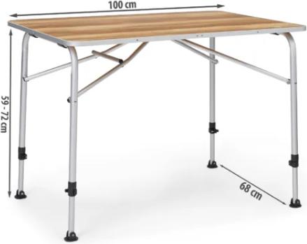 Image du produit Berger Livenza Campingtisch Grösse 2 Hell 100 x 68 cm