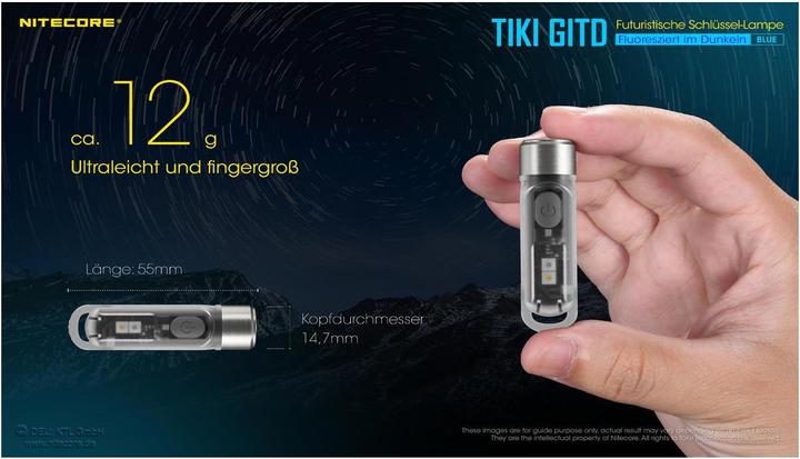 Image du produit Nitecore Tiki Gitd (5.50 cm, 300 lm)