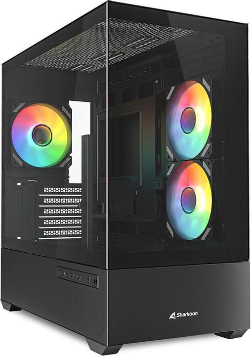 Produktbild Sharkoon MK6 RGB Black mATX (schwarz) (Mini-ITX, mATX)