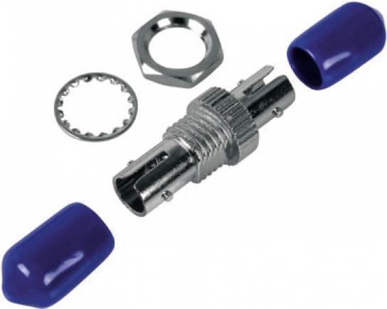 Tecline Fibre optic coupling ST/ST, simplex, single/multimode, metal ...