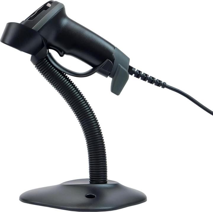 Produktbild HDWR Aztec QR-code en barcodelezer met standaard, USB bedraad, virtuele COM, automatische scan HD870A (1D-Barcodes, 2D-Barcodes)