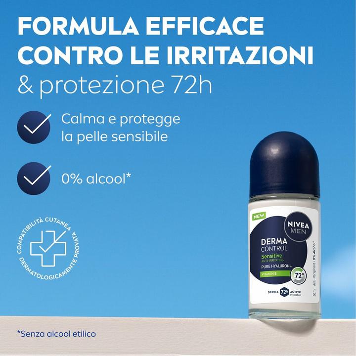 Actual product image NIVEA Men Roll-On Derma Control Sensitive (Roll-on, 50 ml)