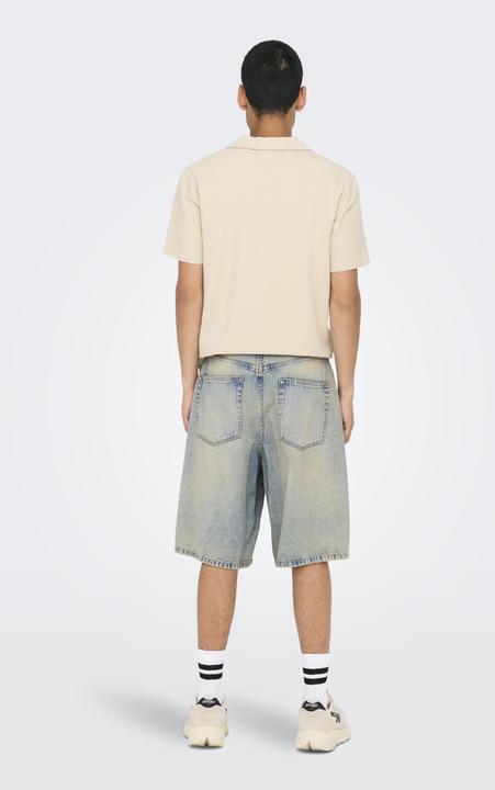 Produktbild Only & Sons ONSCARL Mid Rise Ballon Schnitt Shorts Jeans-Shorts (L)