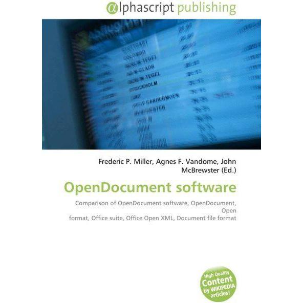 OpenDocument software, Fachbücher von Agnes F. Vandome, Frederic P. Miller, John McBrewster