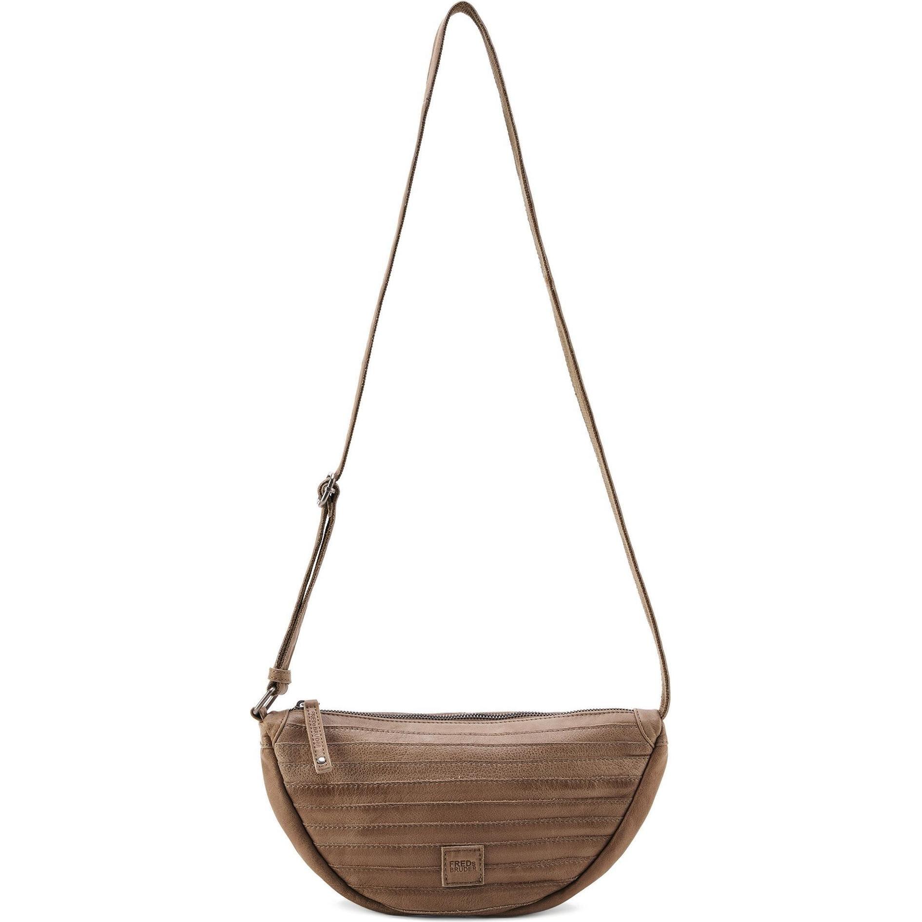 FredsBruder, Handtasche, Layer Umhängetasche Leder 31 cm, Braun