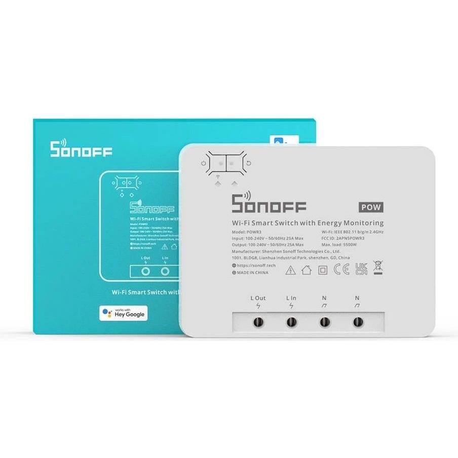 Thumbnail - Sonoff, Aktor, WLAN-Schaltaktor POWR3 Power Monitoring 1-fach (Schaltaktor)