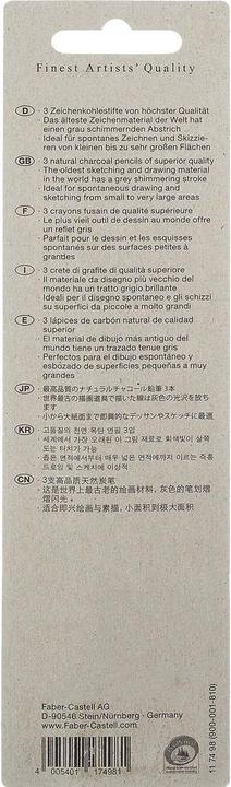 Actual product image Faber-Castell Pitt charcoal pencils (M, 3 x)