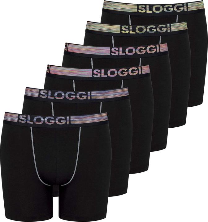 Image du produit Sloggi Boxer casual près du corps GO ABC NATURAL H Short 6P - 18452 (S, paquet de 6)