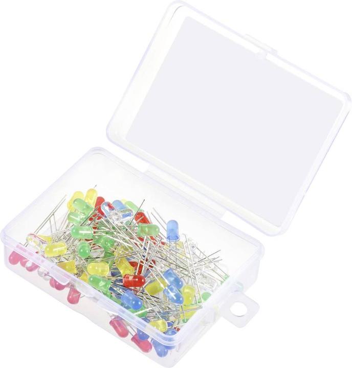 Produktbild Tru Components LED bedrahtet Rot, Gelb, Blau, Gelb-Grün, Warmweiss Rund 90 mcd