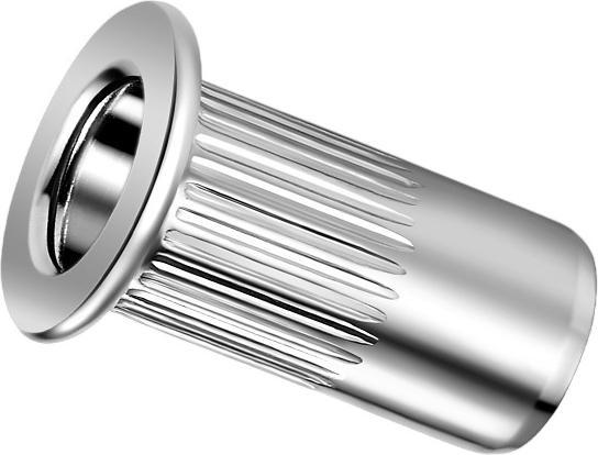 Produktbild Qonnect Q-Nut 02AL01F06012 Blindnietmutter Aluminium offen FH M6 grip 0,5-3,0