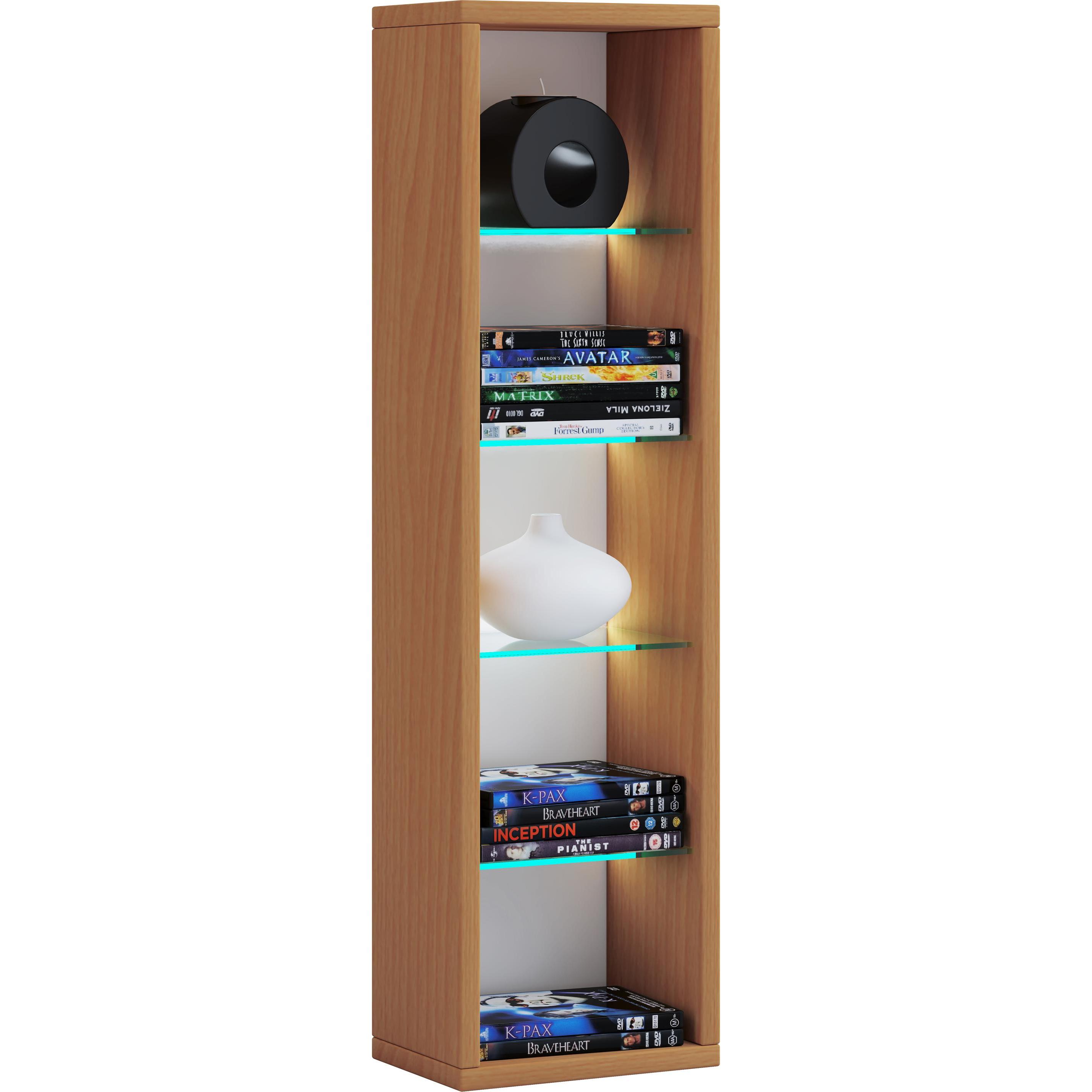 Thumbnail - VCM, Regal, Wandregal Hängeregal Wandboard Holzregal "Rasito L" (21 x 14 x 77 cm)