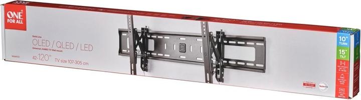 Productafbeelding One for All TV muurbeugel 120 Solid Tilt & Forward XL WM 4920 (Muur, 120", 75 kg)