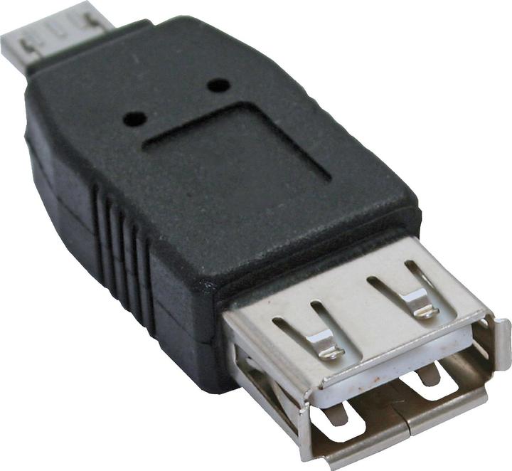 Produktbild InLine Micro-USB Adapter Micro-A Stecker an USB-A Buchse (USB 2.0, USB-A, 50 cm)