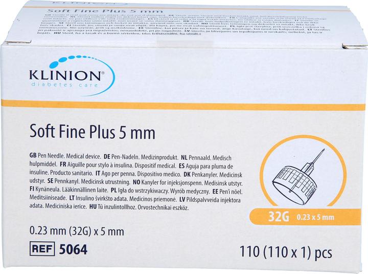 Image du produit Klinion soft fine plus 5mm, 110 pcs KAN (Aiguilles de stylo + aiguilles jetables)