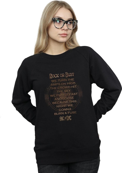 Immagine prodotto AC/DC Rock Or Bust Lyrics Felpa Donna (M)