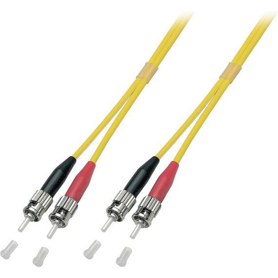 EFB Elektronik Glasfaser LWL Anschlusskabel (1x ST-Stecker (S/UTP, CAT7, 10 m), Netzwerkkabel