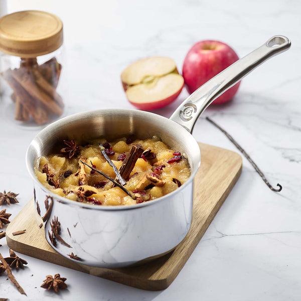 Actual product image de Buyer Affinity saucepan with lid induction (20 cm, Pot, Stainless steel)