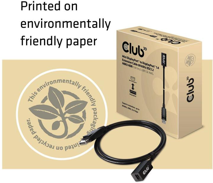 Produktbild Club 3D DisplayPort — Mini DisplayPort (1 m)