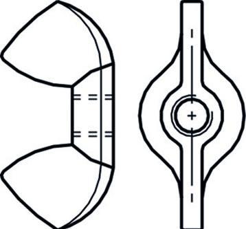 Werkstarck Ecrous à ailettes DIN 315 (M6)