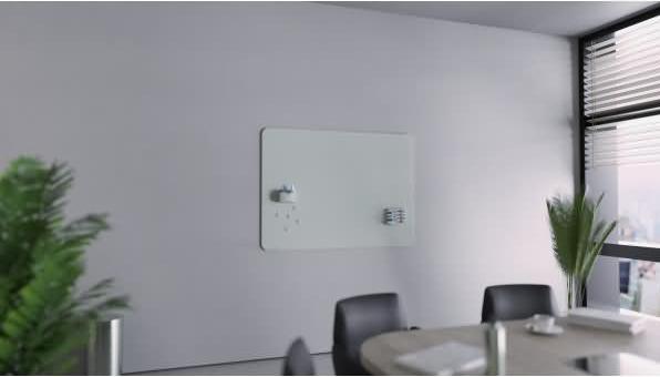 Actual product image Legamaster Glass board matte 7-104364 round corner 100x200cm sage green (100 x 200 cm)