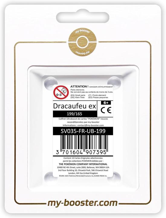 Image du produit My-booster Booster Ultraboost Pokémon avec 10 nouvelles cartes certifiées (Coffret & Collection)