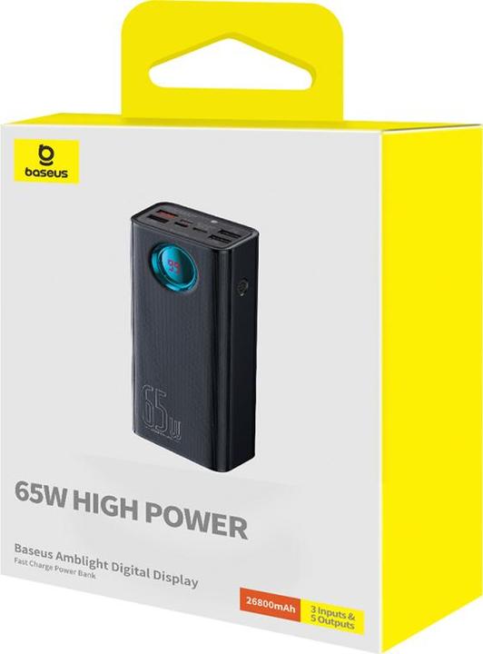 Actual product image Baseus Amblight Digital Display Charger (26800 mAh, 65 W)