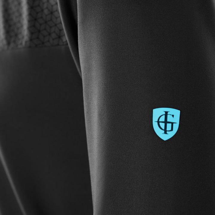 Actual product image Island Green Mens Abstract Zip Neck Golf Base Layer Top (L)