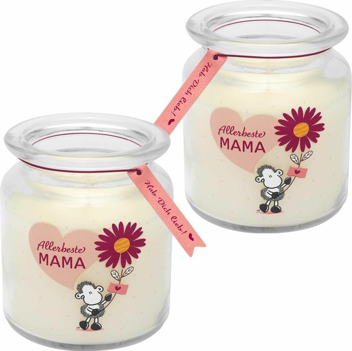 Sheepworld Kerze im Glas Motiv Mama.48608