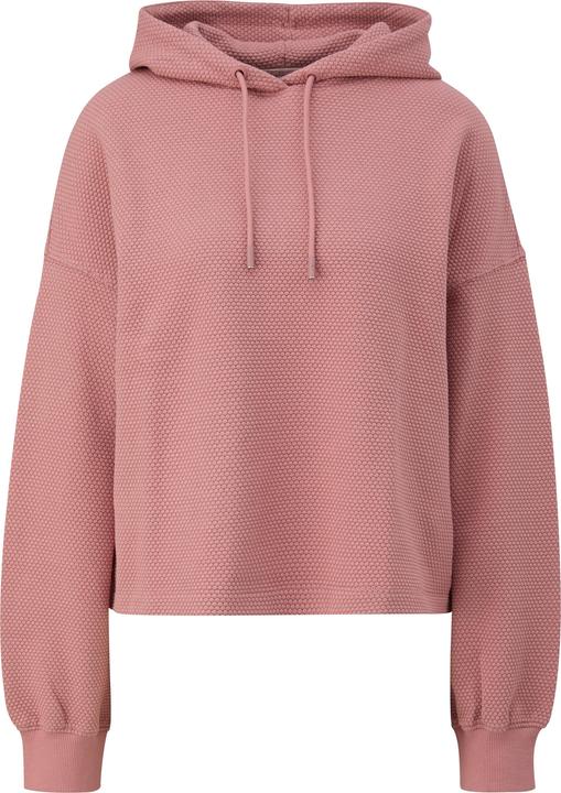 Produktbild s.Oliver Sweatshirt Sweatshirt mit Strukturmuster und Kapuze (M)